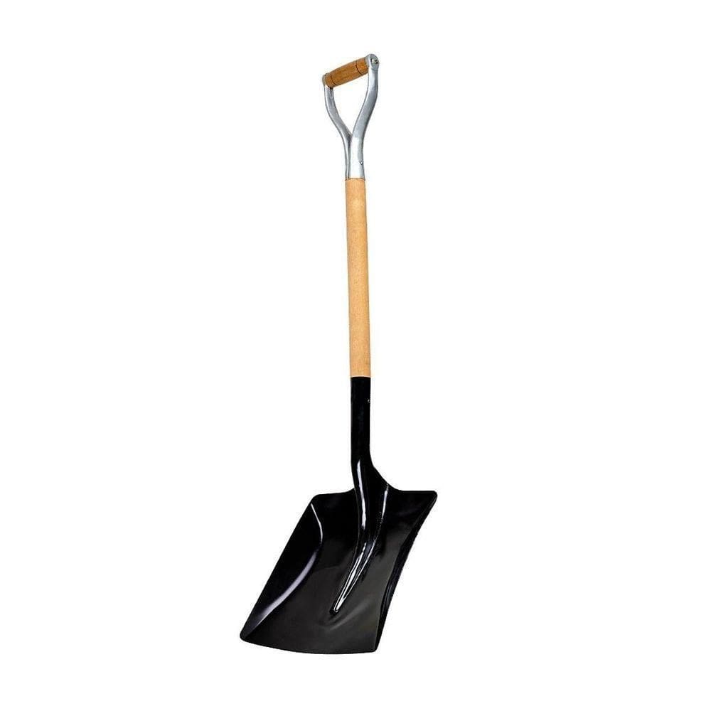 Pá Quadrada Construção Em Aço Carbono Cabo Metal N05 118cm