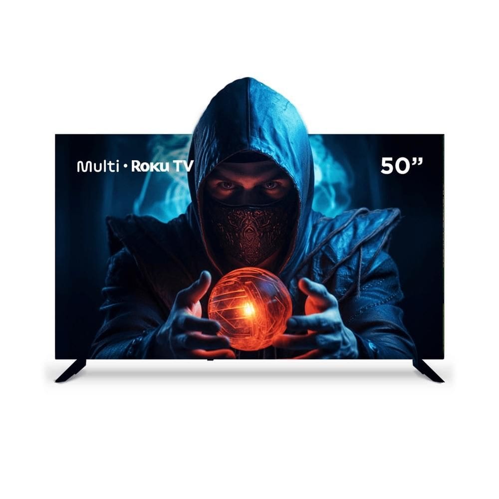 Smart TV 50" UHD 4K Multi TL059M com sistema Roku, Processador Quad Core, Dolby Audio, Compatível com Alexa e Google Home