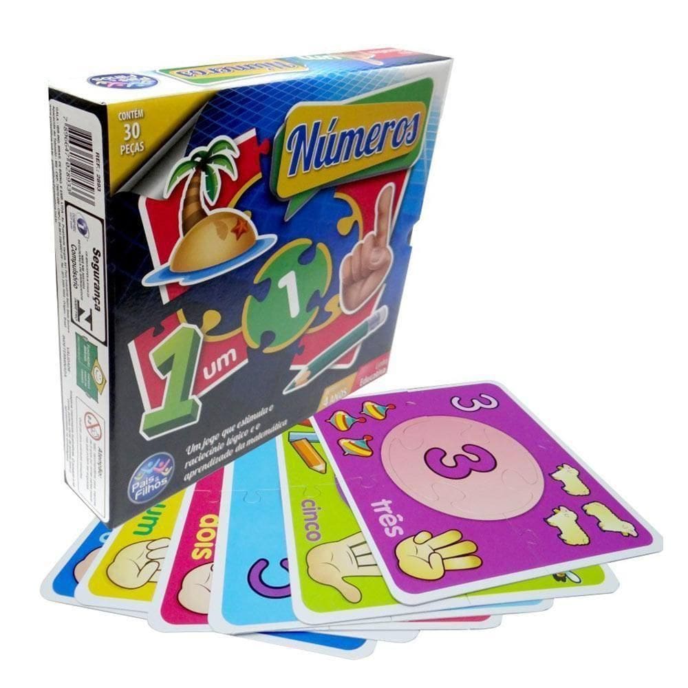 Jogo Pedagógico - Aprender Números - Pais E Filhos