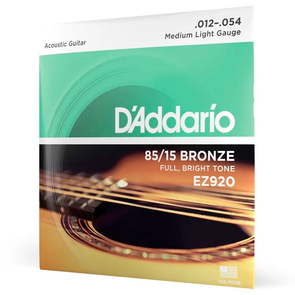 Encordoamento Para Violão D`ddario Aço EZ920 .012