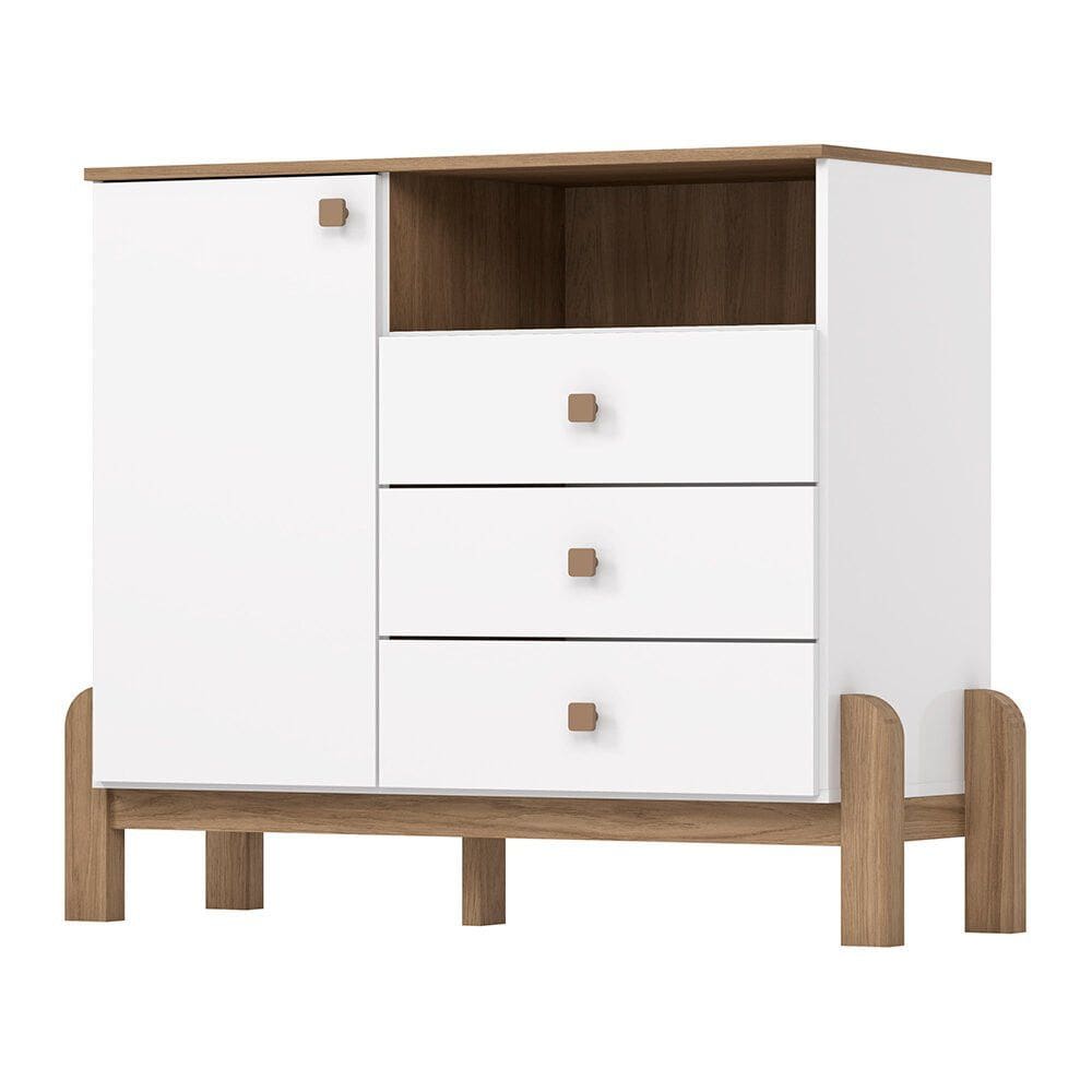 Cômoda Infantil 1 Porta 3 Gavetas Ternura Henn