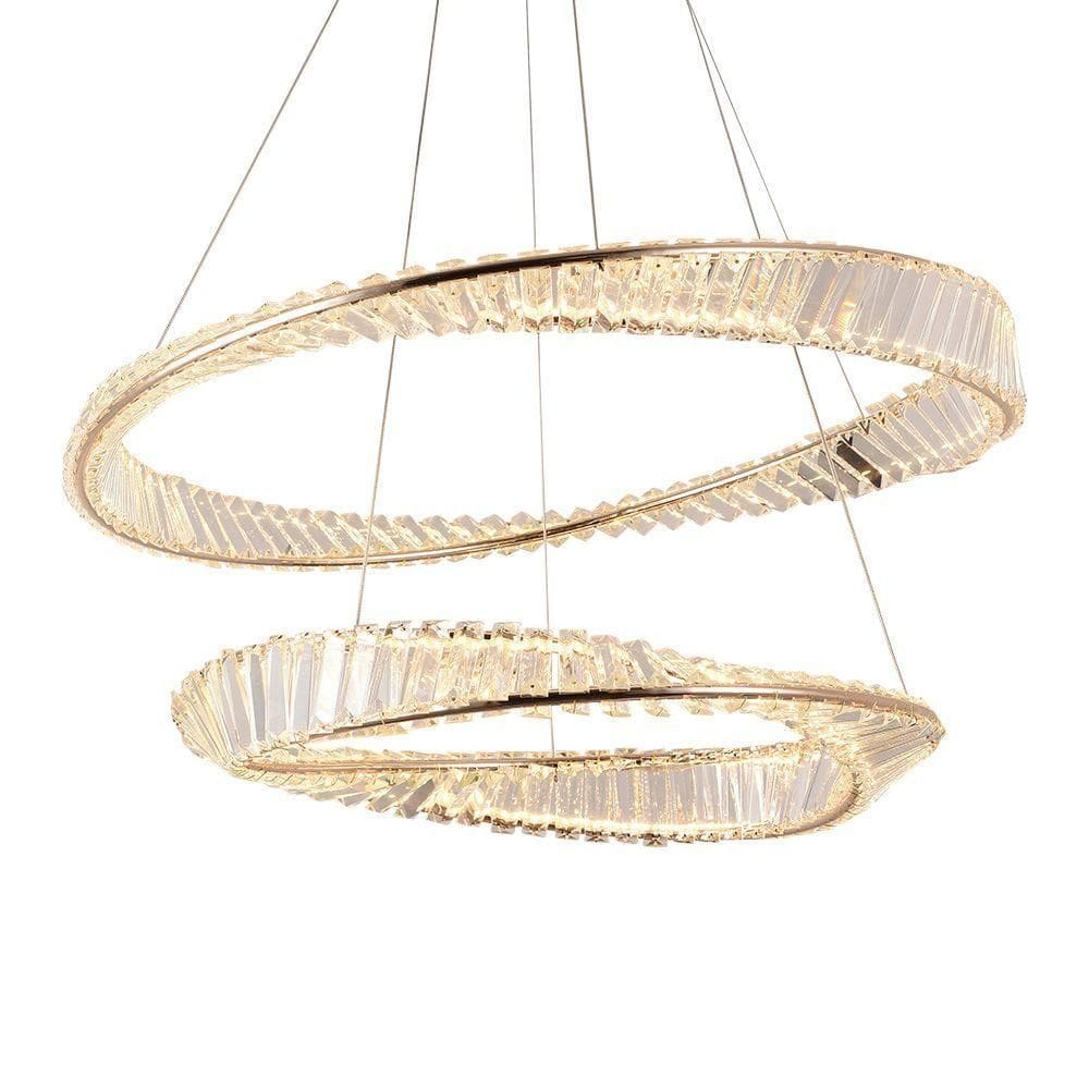 Lustre Pendente Nordecor Lezie 2738 Ouro Brilho Led Bivolt