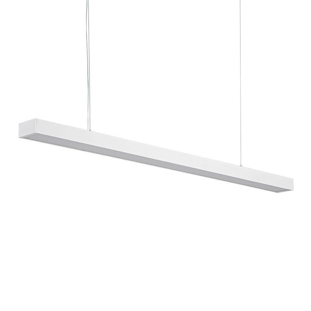 Lustre Pendente Nordecor Otan Bivolt Branco 3000k Luz Amarela