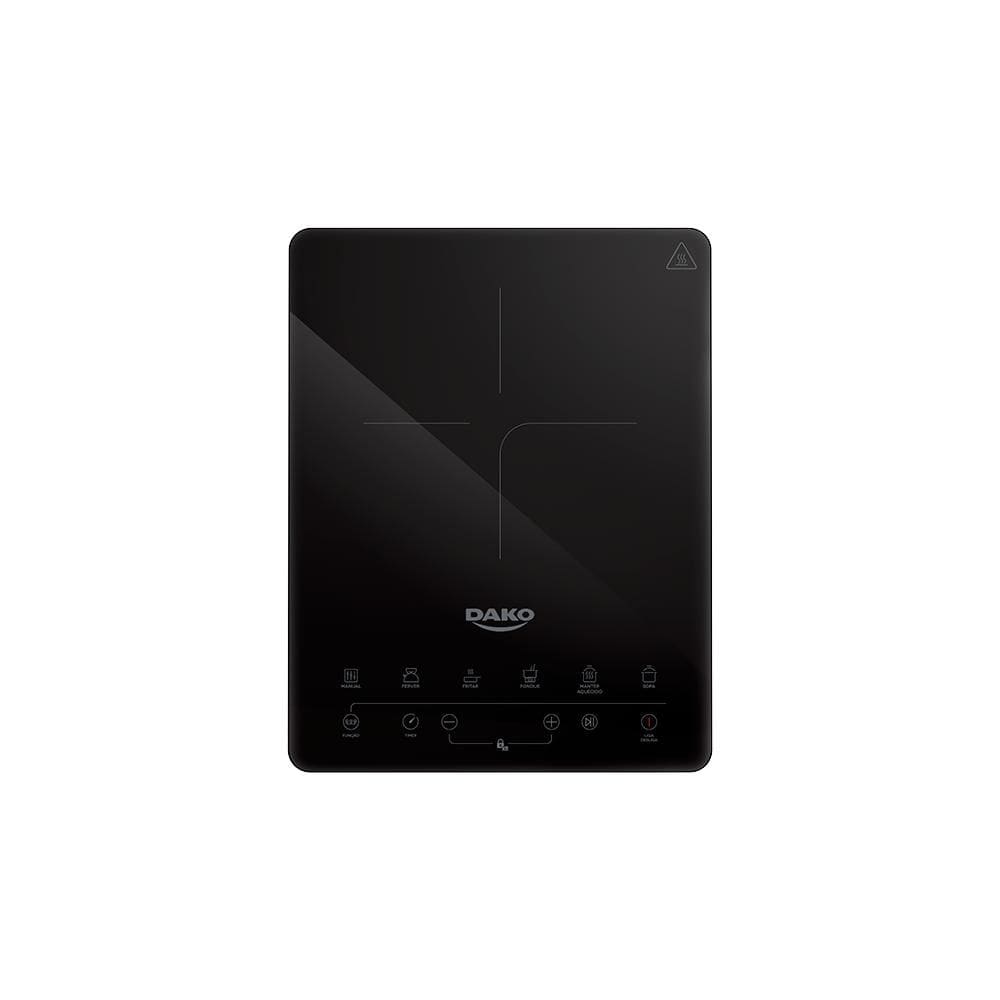 Cooktop de Indução Dako Portátil 1 Boca Preto 220V