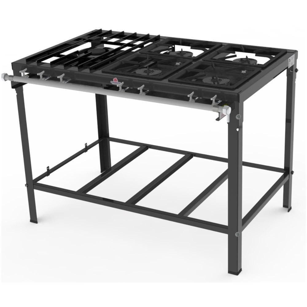 Fogão Ferro 5 Bocas 4 Simples 1 Dupla Pms-510f - Progás