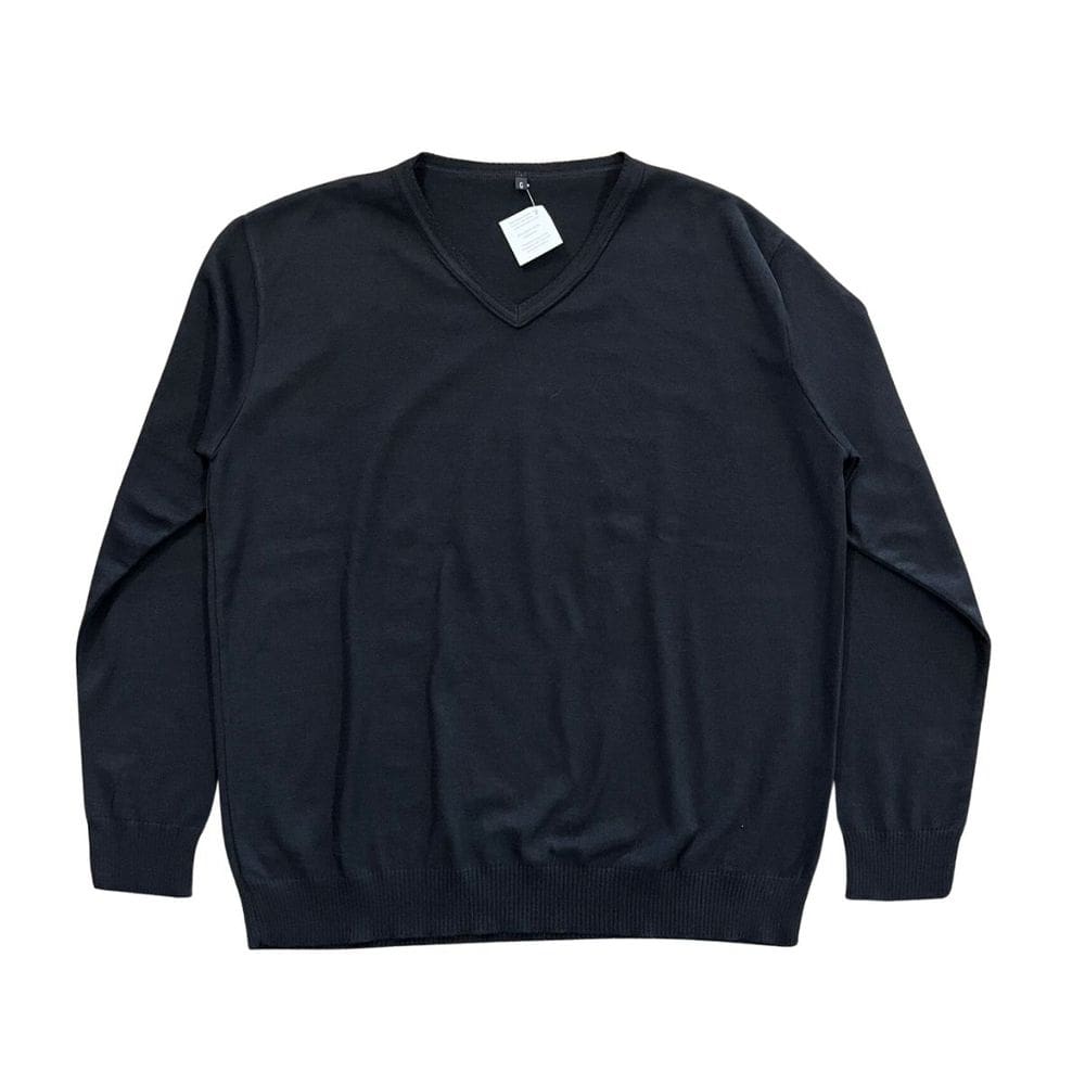 Casaco Tricot Sueter Básico Masculino Plus Size G1 e G2