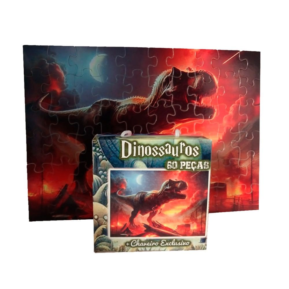 Quebra-cabeça Dinossauro T-Rex de 60 peças