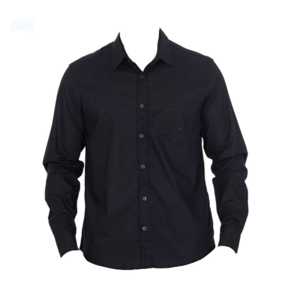 Camisa Social Masculina Plus Size Manga Longa Lisa De Algodão Fio 50 9-12 Mepase