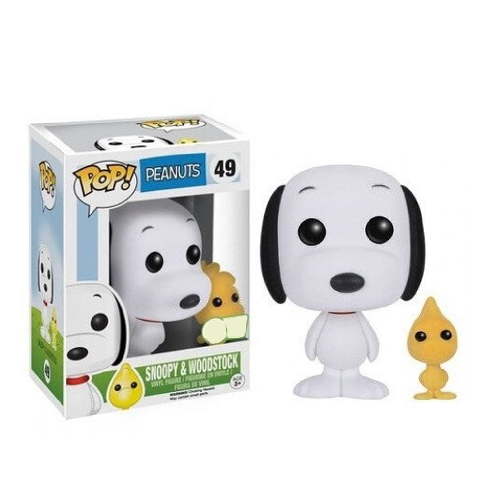 Funko Pop Peanuts Snoopy E Woodstock Flocked Exclusivo #49