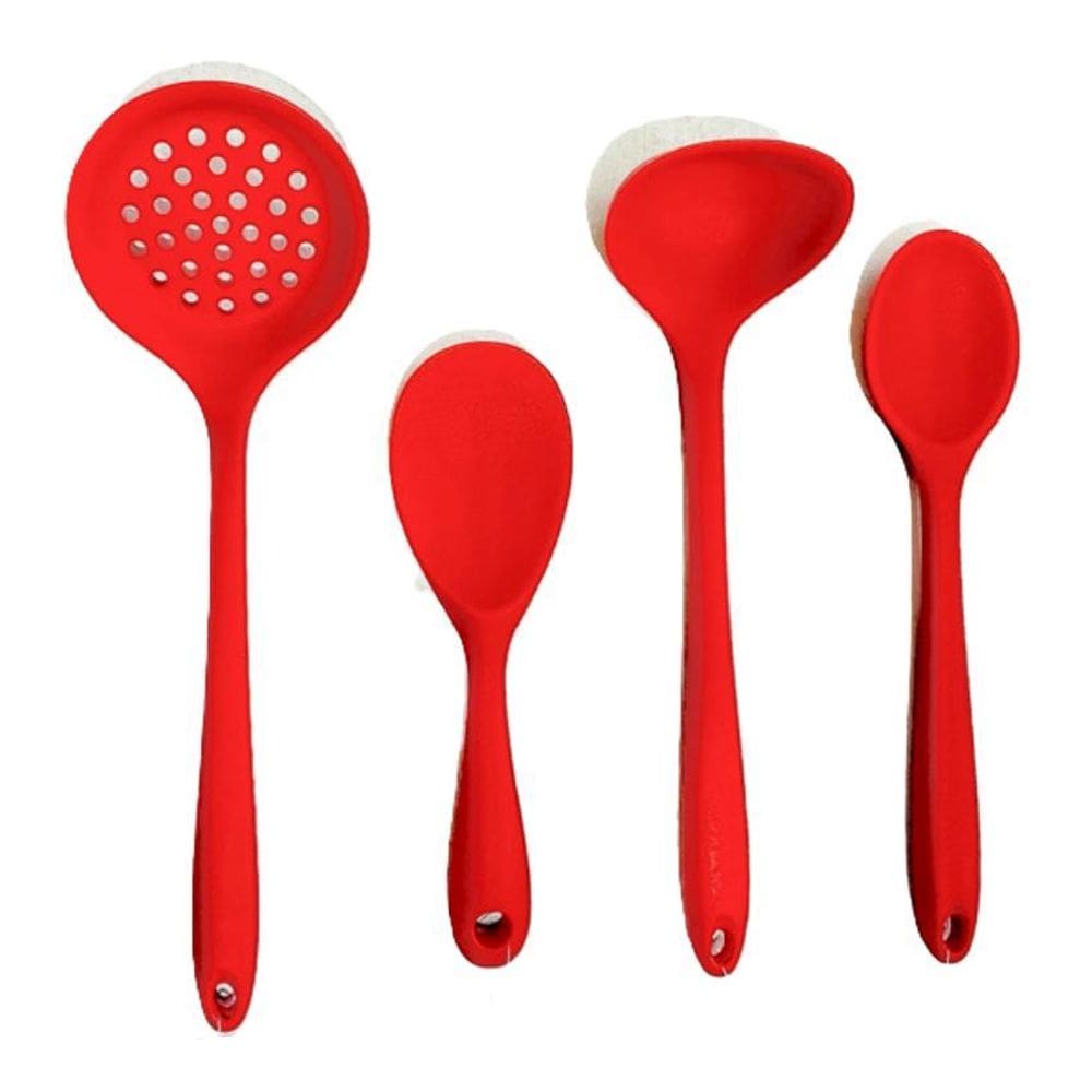 Kit Colher,Escumadeira,Concha Colher Em Silicone Unyhome.