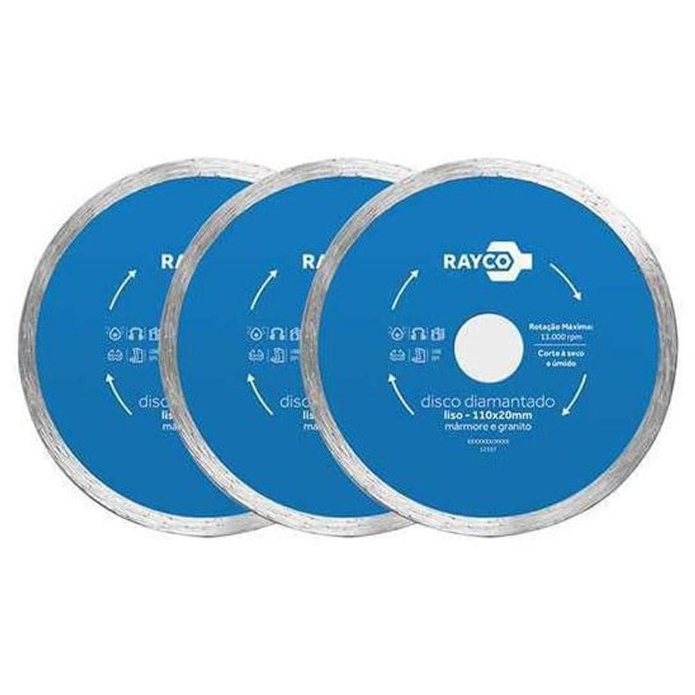 Disco Diamantado Liso 110x20mm Rayco