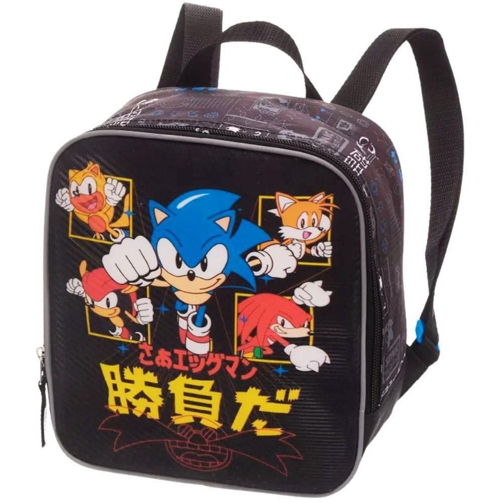 Lancheira Térmica Infantil Escolar Menino Sonic Tails Go Fast Pacific
