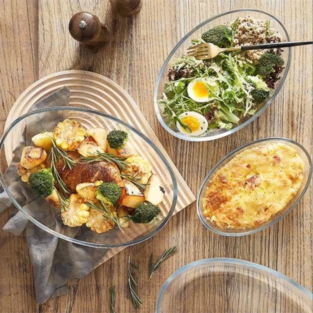 2Un Peças Assadeiras Travessa 1,6 L Ideal Jantar Sobremesas