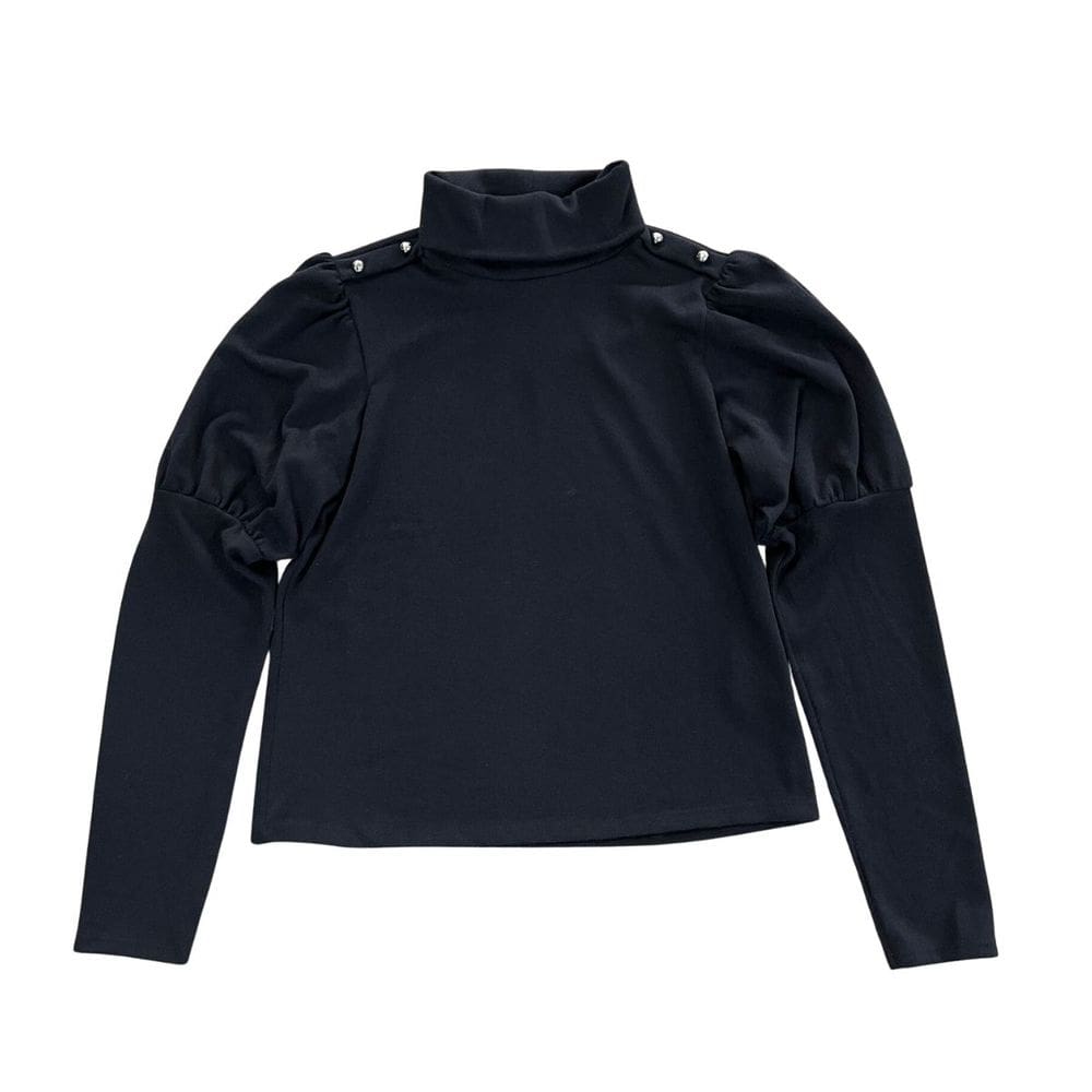 Blusa Casaco Tricot Feminino Fino Manga Bufante Longa Tamanho P Formitz