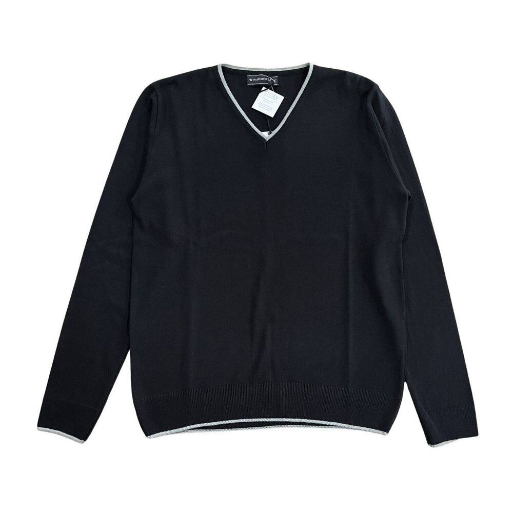 Blusa Tricot Masculina Preta Suéter Gola V Inverno Tamanho P Malharia Star