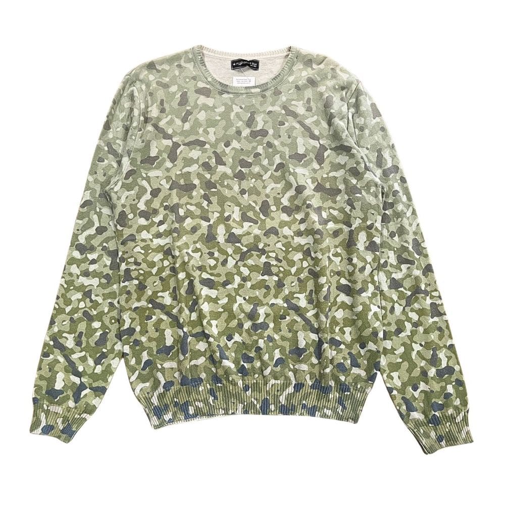 Blusa Tricot Suéter Camuflado 100% Algodão Tamanho G