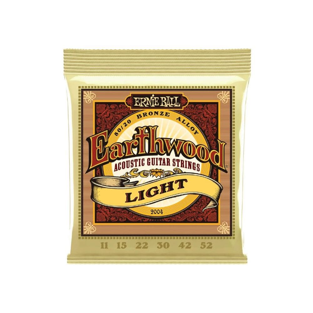 Encordoamento Para Violão Aço .011 Leve Earthwood 2004 Ernie Ball