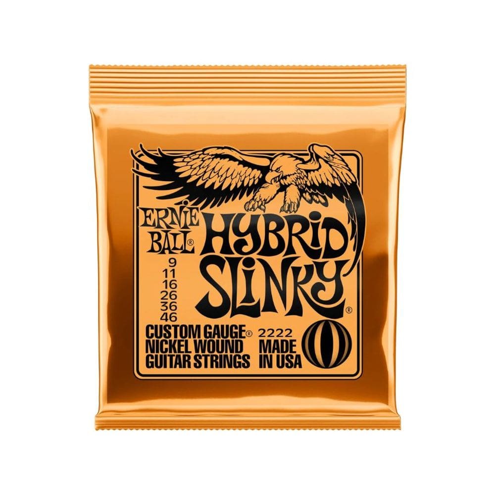 Encordoamento Para Guitarra 0.09 Niquel Hybrid Slinky 2222 Ernie Ball