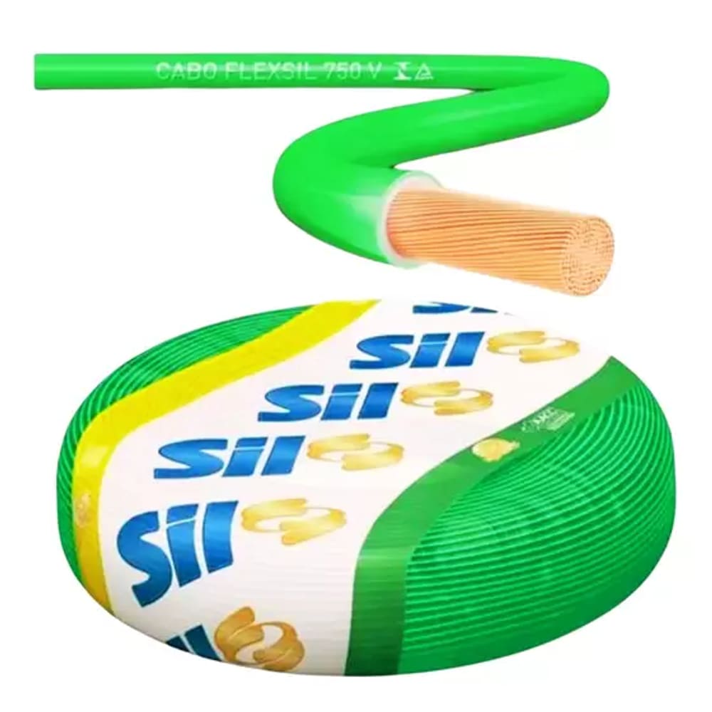Cabo flexivel 1mm Sil 100m varias cores