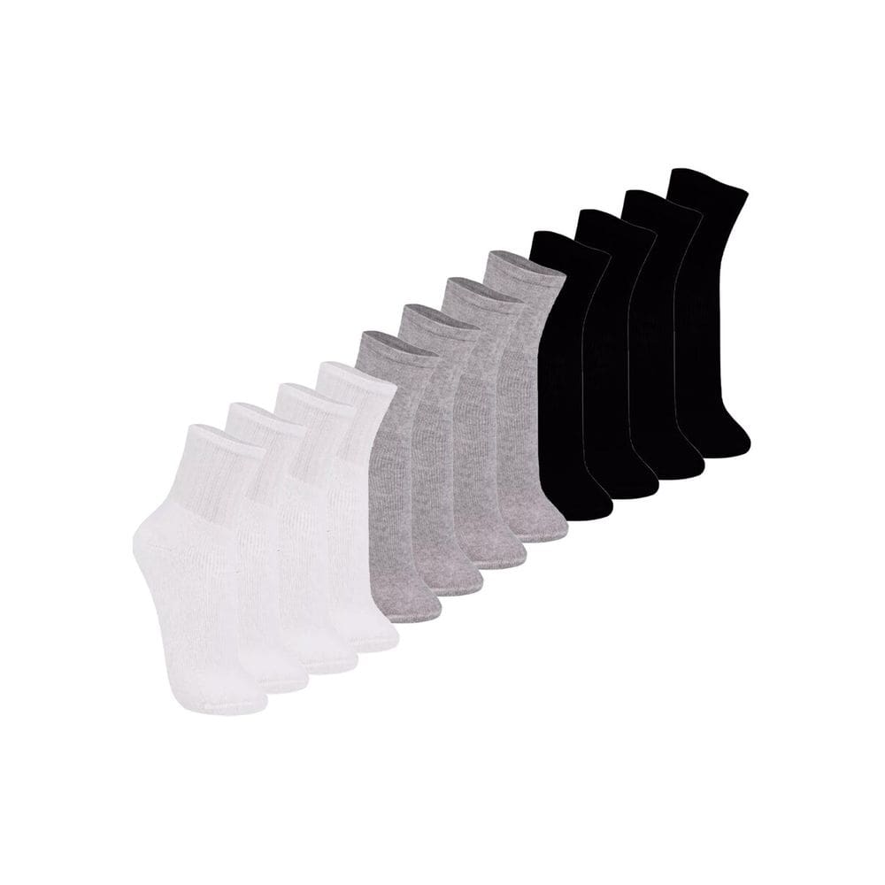 Kit com 12 Meias Esportiva Cano Médio Trifil 8720