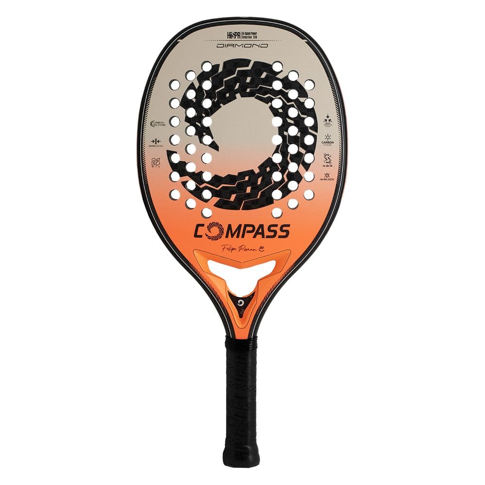 Raquete Beach Tennis Compass Diamond Felipe Roman 12k 2024