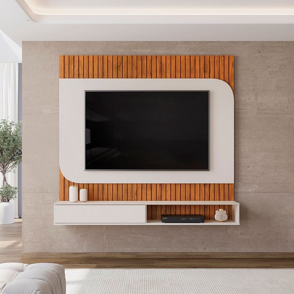 Painel para Tv até 65 Polegadas Tom Freijó/Off White