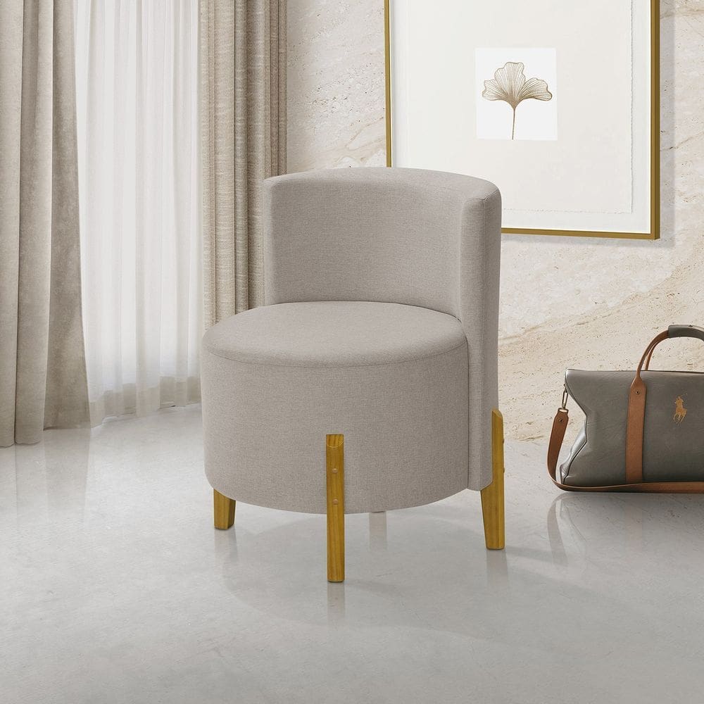 Kit 2 Poltronas Verona Orgânica Retro Bege