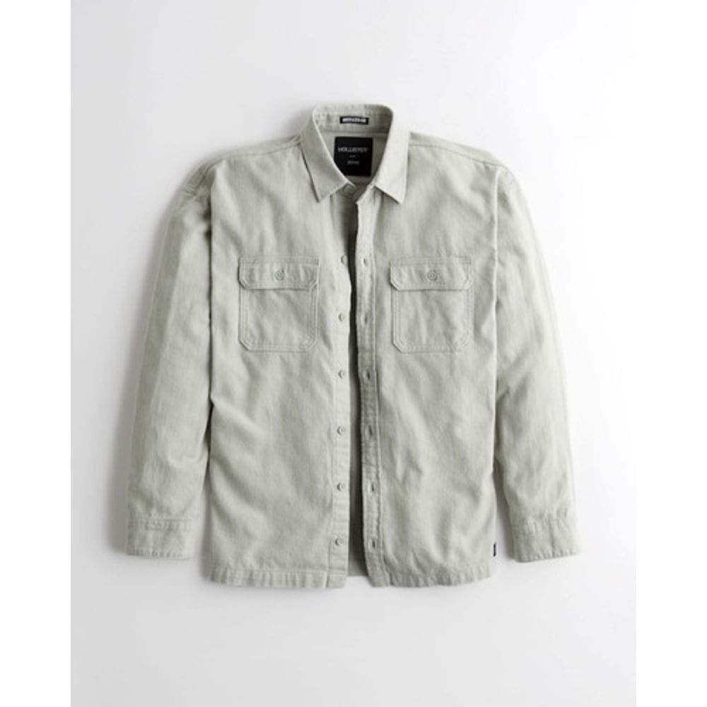 Camisa Masculina Flanelada Hollister Oversized Fit