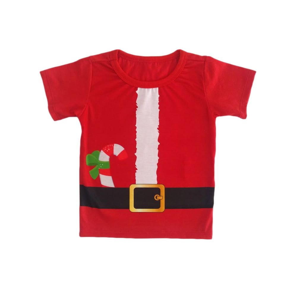 Camiseta Infantil Masculina Manga Curta Natal
