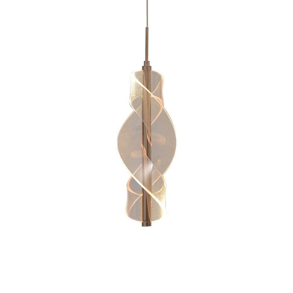 Lustre Pendente Nitrolux Infinite-001g Dourado Led Bivolt