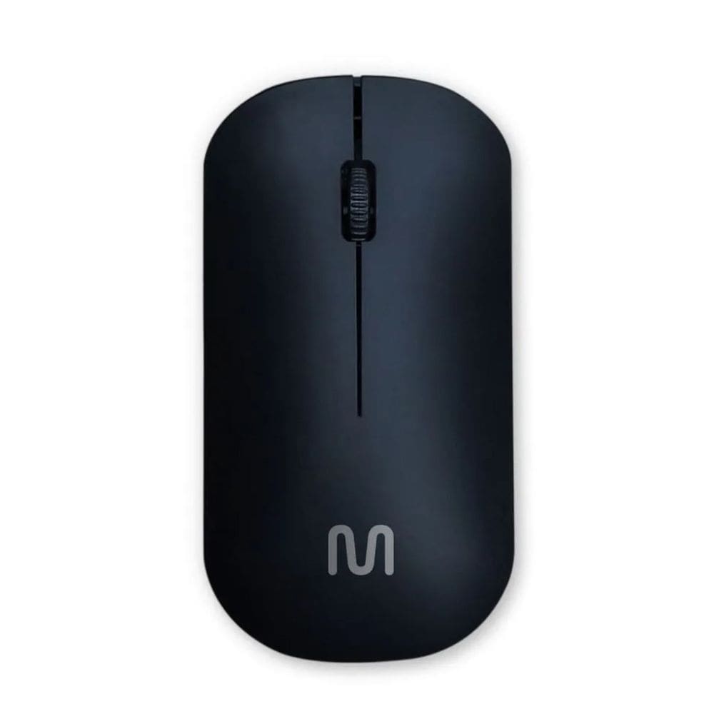 Mouse sem Fio Design Slim 1200 Dpi 3 Botões Ms100 USB Multi MO307