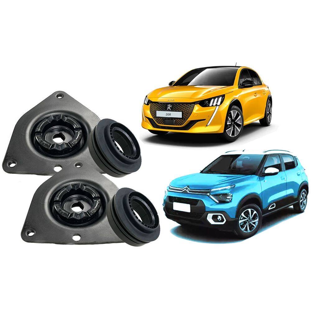 Par De Coxim E Rolamento Dianteiro Peugeot 208 E Citroën C3