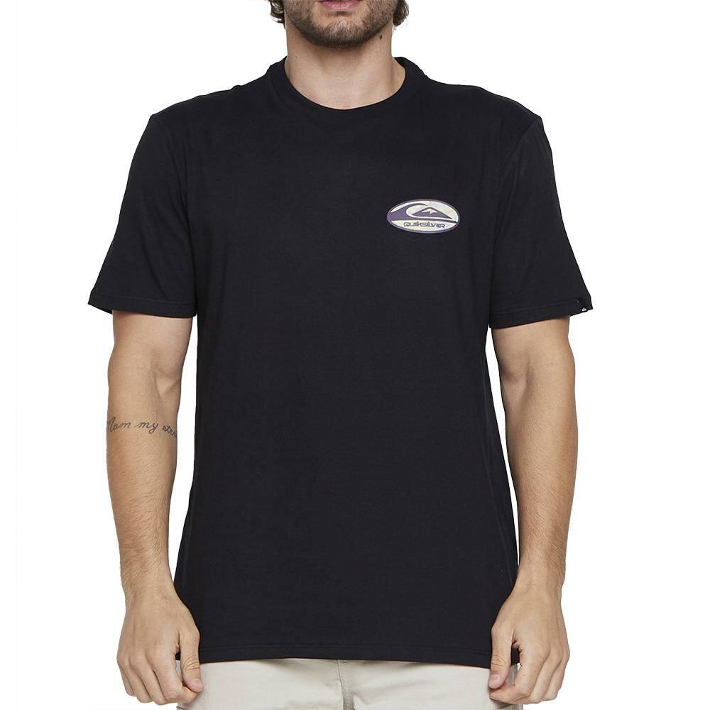 Camiseta Quiksilver Retro Link SM25 Masculina Preto
