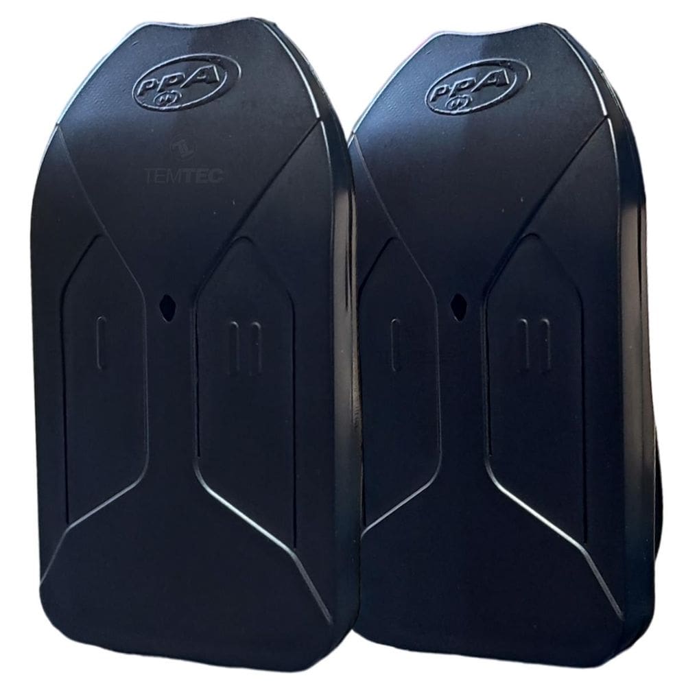 KIT O2 CONTROLE REMOTO PORTÃO ALARME 433,92MHz TOK PPA PRETO