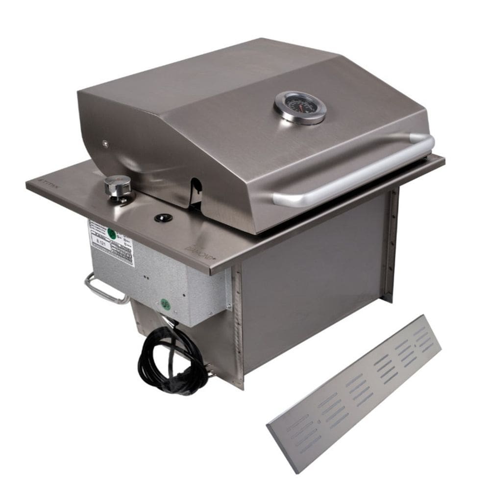 Grill Churrasqueira de Embutir Little Gás Com Tampa Titan + Veneziana