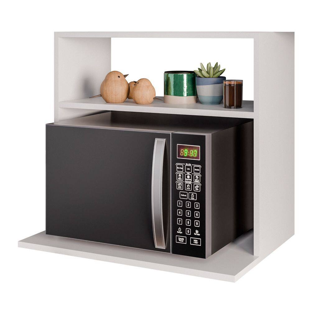 Suporte Aéreo Multiuso Para Forno Micro-Ondas Luara 60cm Branco - Desk Design