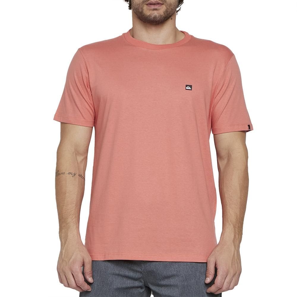 Camiseta Quiksilver Transfer Square Color S25 Vermelho Claro