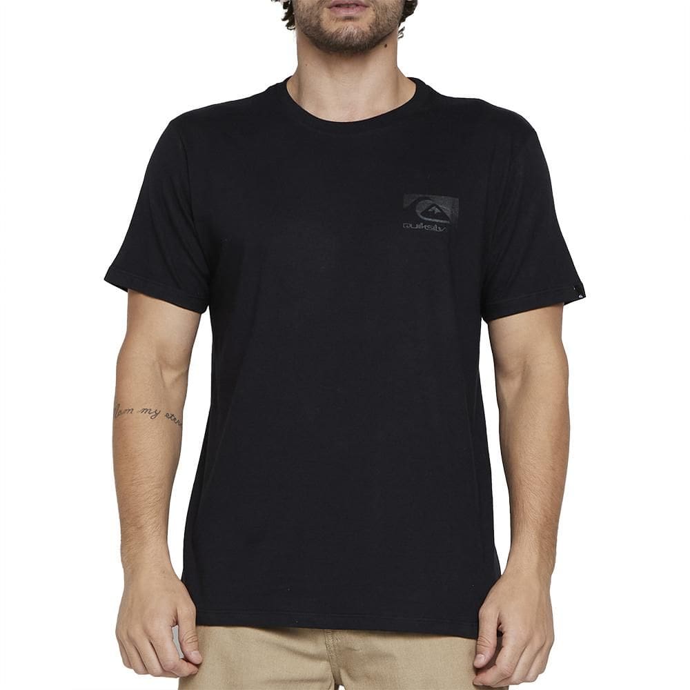 Camiseta Quiksilver Quik Space Logo SM25 Masculina Preto