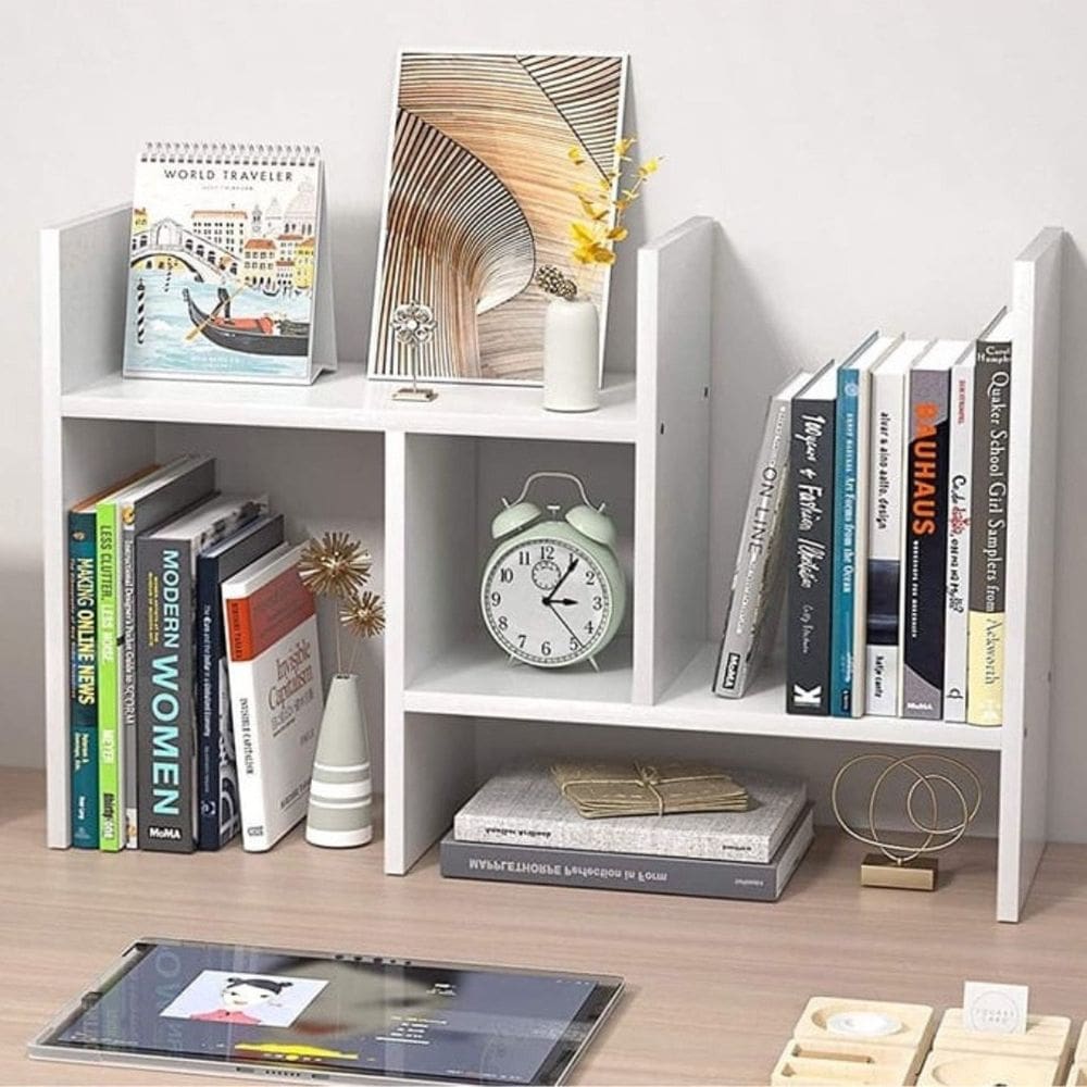 Nicho Organizador Livro Decorativo Escritório Quarto Porta Treco Branco