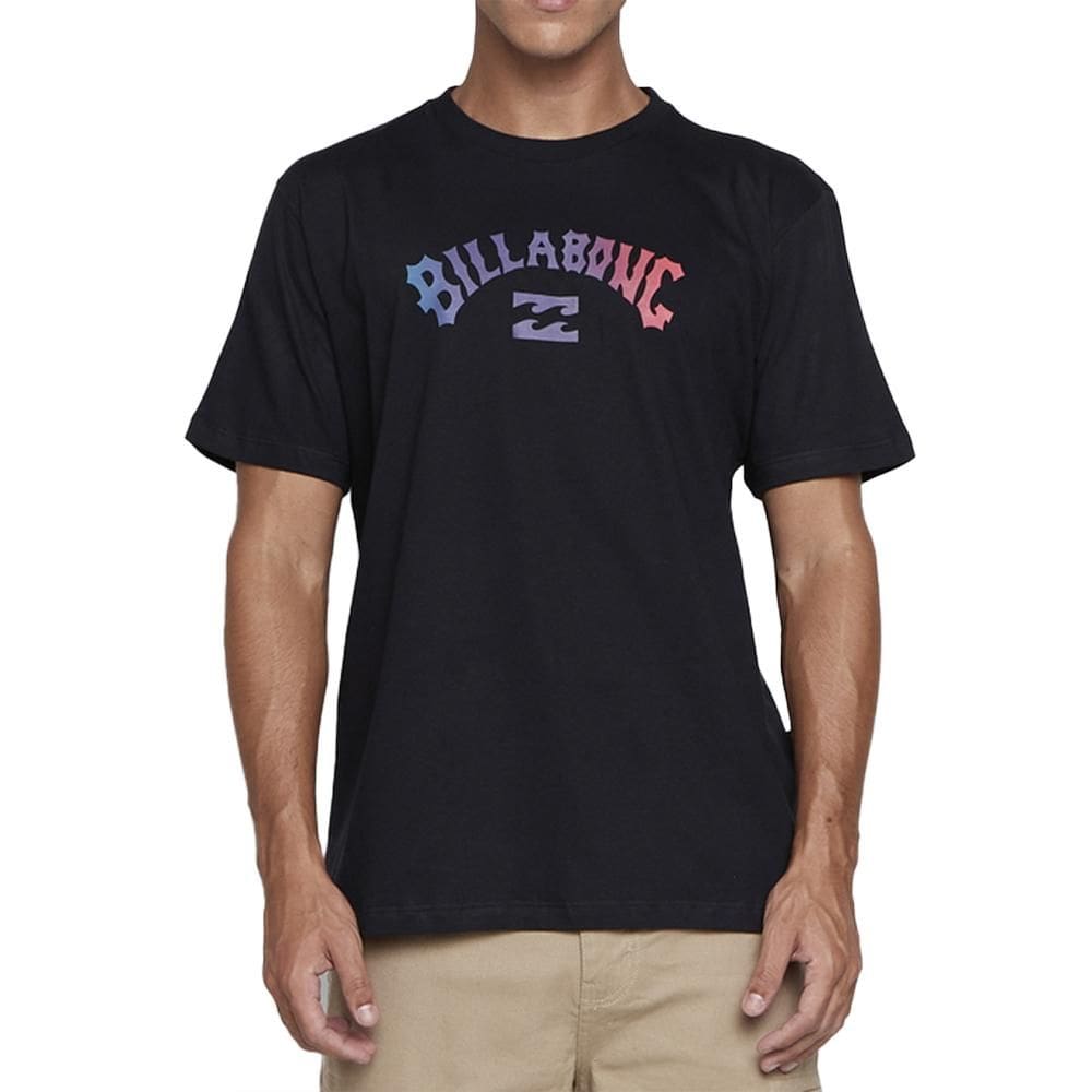 Camiseta Billabong Gradient Arch SM25 Masculina Preto