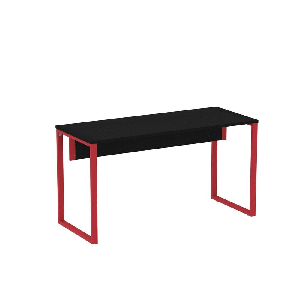 Mesa Madeira 1500x600mm M150/60p25tub Preto/Vermelho