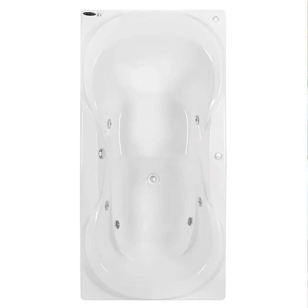 Banheira de Hidromassagem Due Gran Luxo 160x90x50cm - P3 - 110v - com Aquecedor e Cromoterapia Branco
