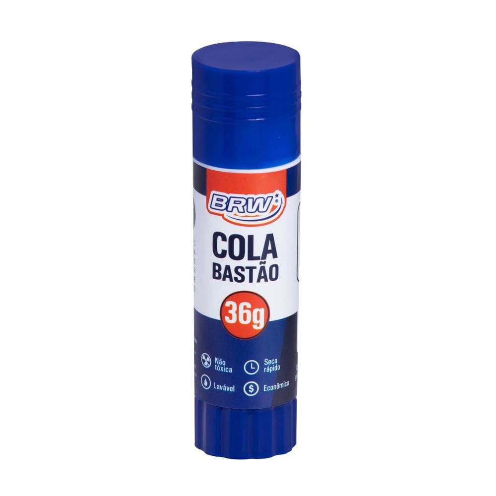 Cola Bastão BRW 36g Escolar Artesanato Atóxica Unidade
