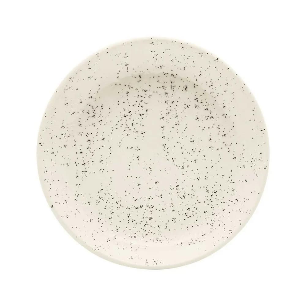 Prato Fundo Em Cerâmica Flat Chuvisco 20,5cm Oxford