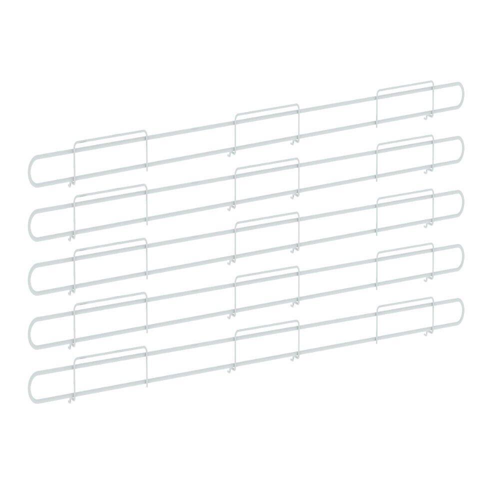 Anteparo Frontal FIT 090 Branco Para Bandeja Gondola Kit 10