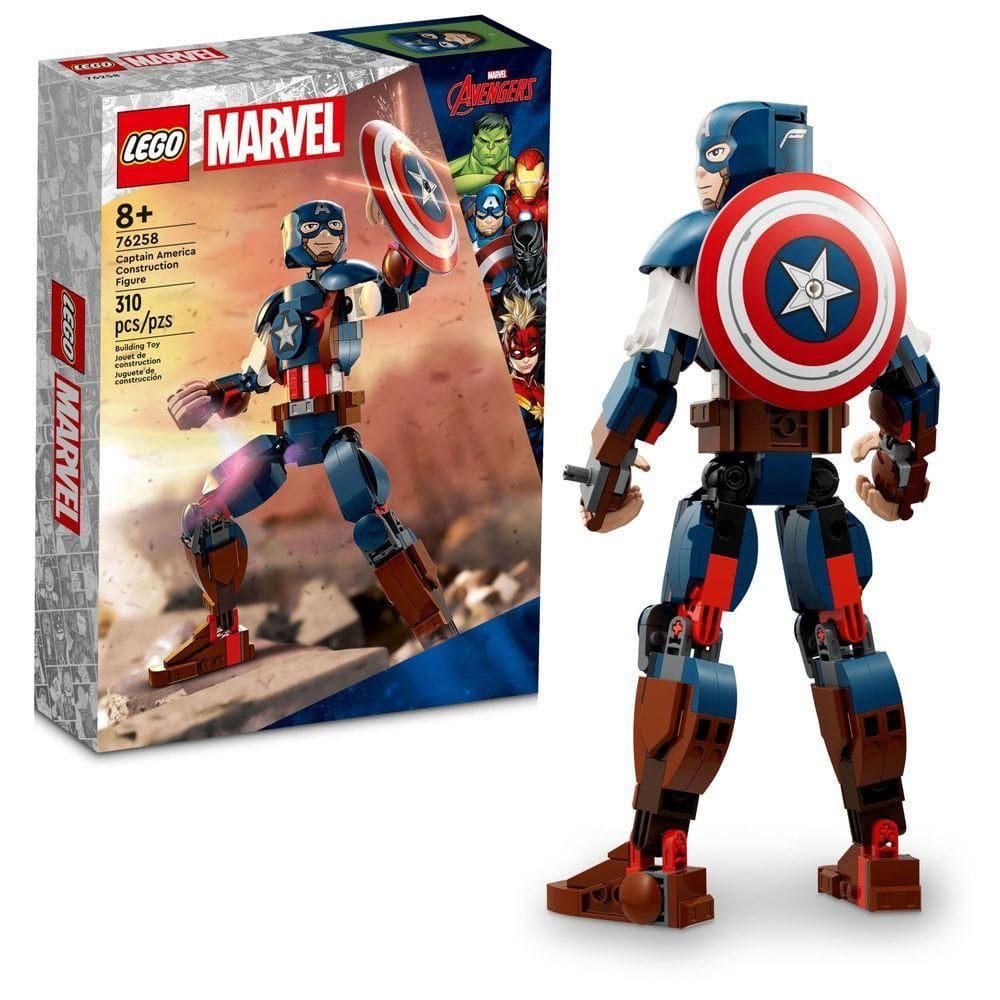 Lego Marvel Figura De Construção Do Capitão América 76258