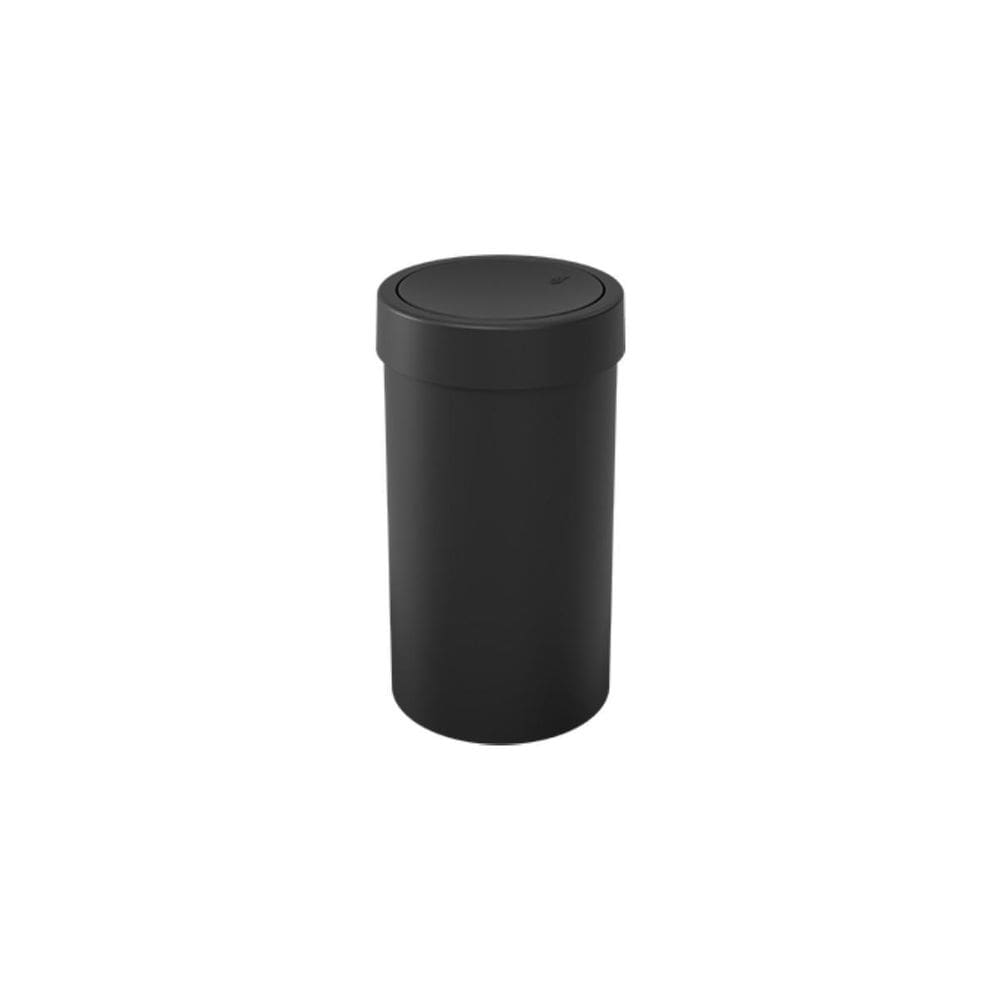 Lixeira Com Tampa Basculante Coza 9 Litros Preto