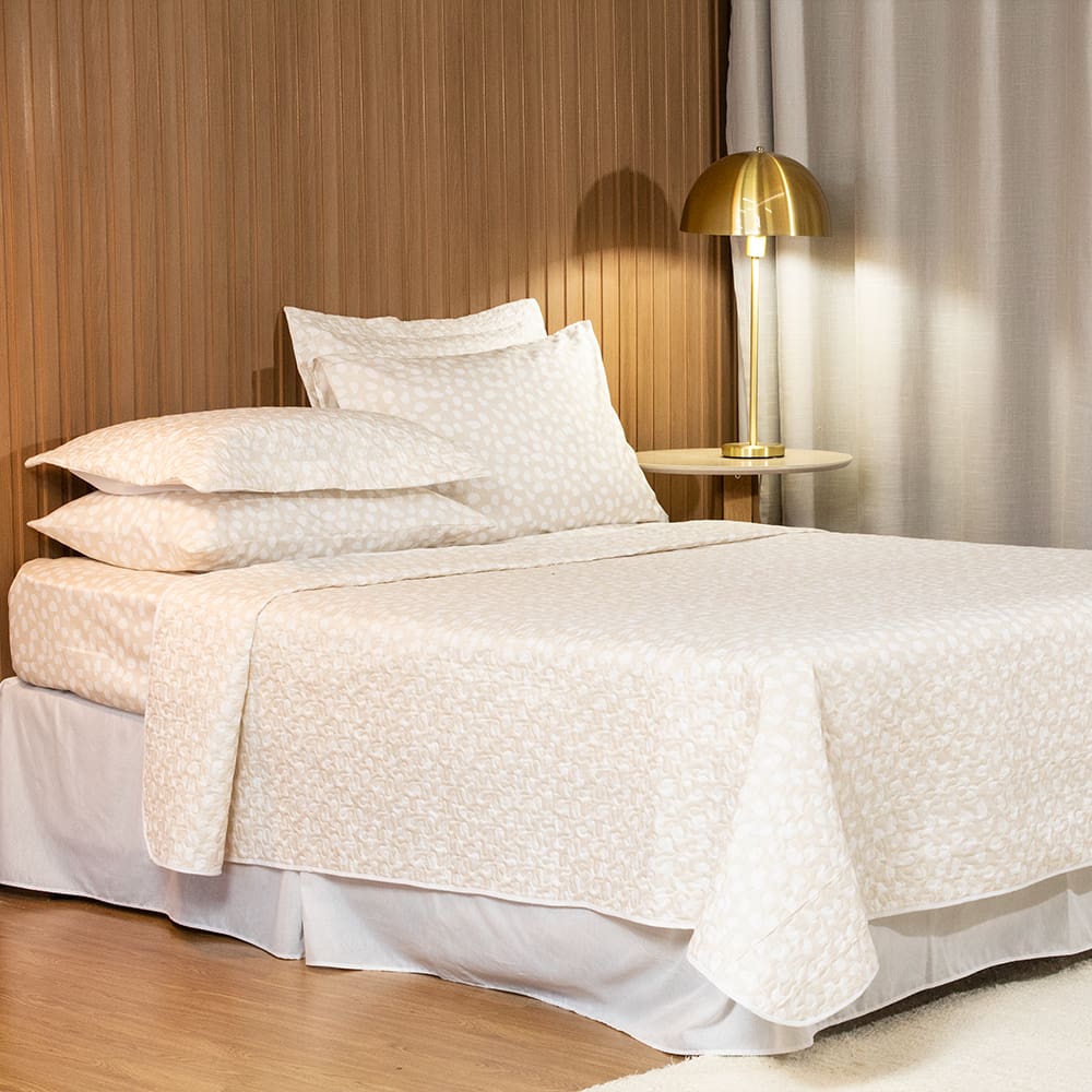 Colcha Casal 3 peças Cobre Leito Basic Matelado