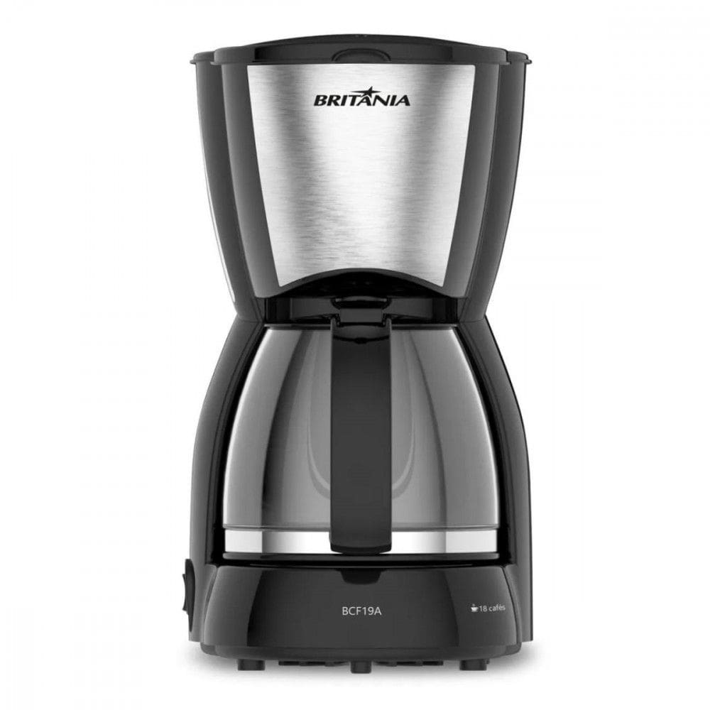 Cafeteira Britânia 18 Cafezinhos Jarra de Vidro 550W BCF19A