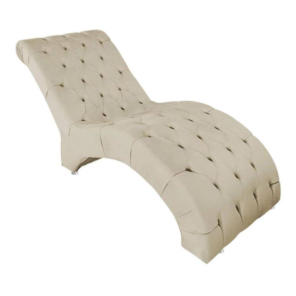 Recamier Divã Espreguiçadeira Para Sala Cliníca Estética Queila Suede